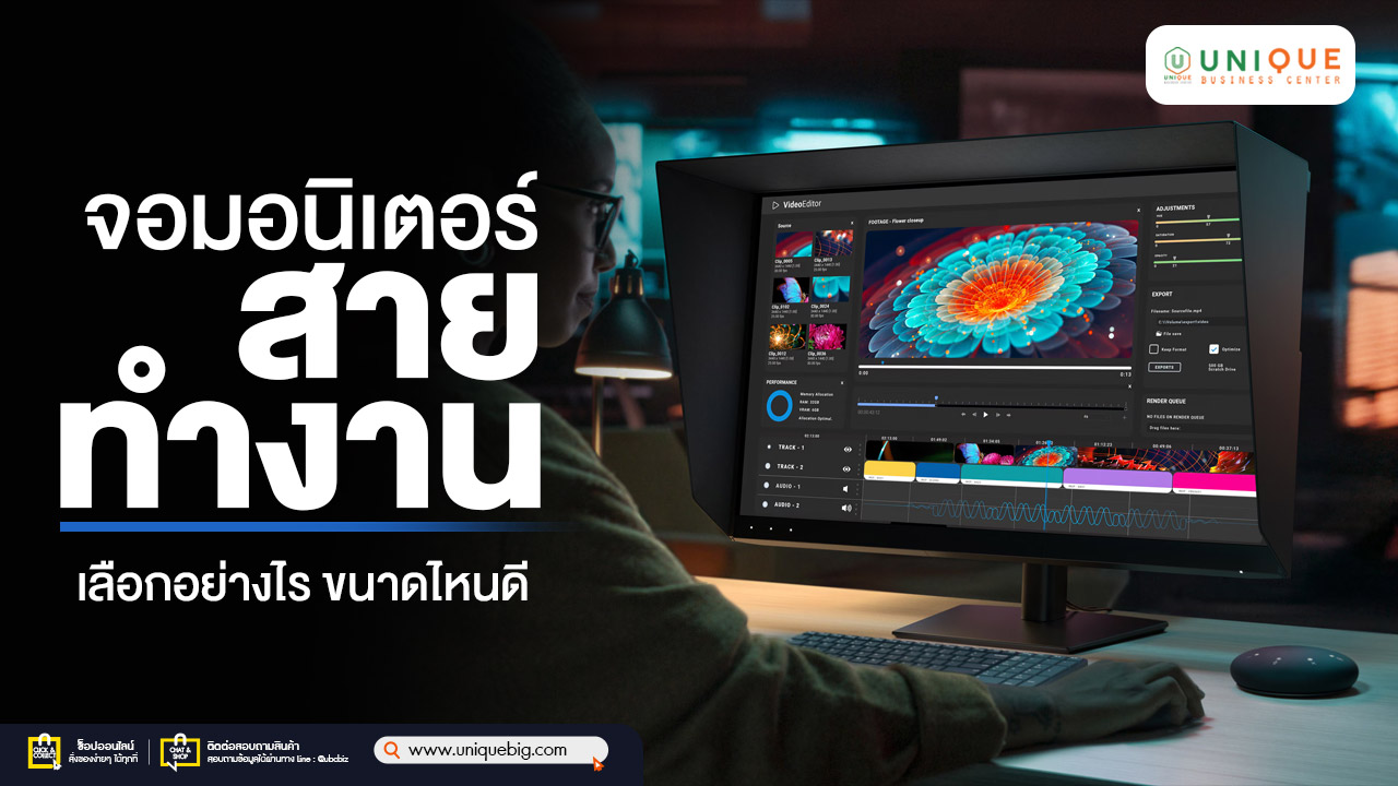 จอมอนิเตอร์ทำงาน เลือกอย่างไร ขนาดไหนดี